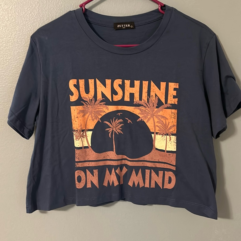 Sunshine On My Mind Crop Tee